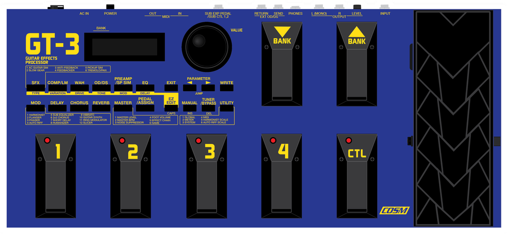 GT-3 Guitar Effects Processor — MeteorWright